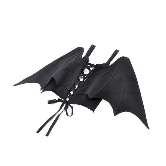 Dark in Love Gothic Waistcoat Vespertilio Bat Wing Vest UK 8-18 - QHA UK