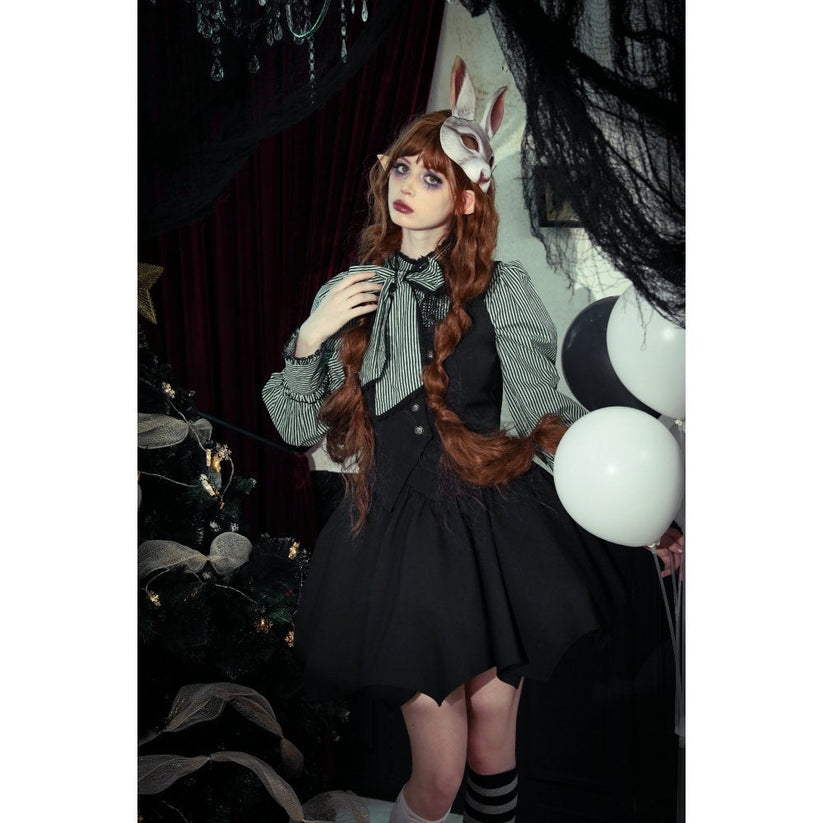 Dark in Love Gothic Waistcoat Vespertilio Bat Wing Vest UK 8-18 - QHA UK