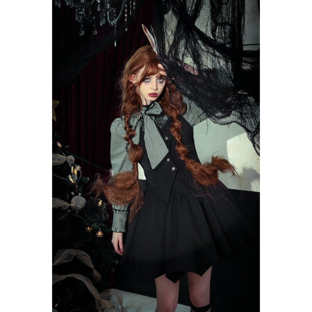 Dark in Love Gothic Waistcoat Vespertilio Bat Wing Vest UK 8-18 - QHA UK