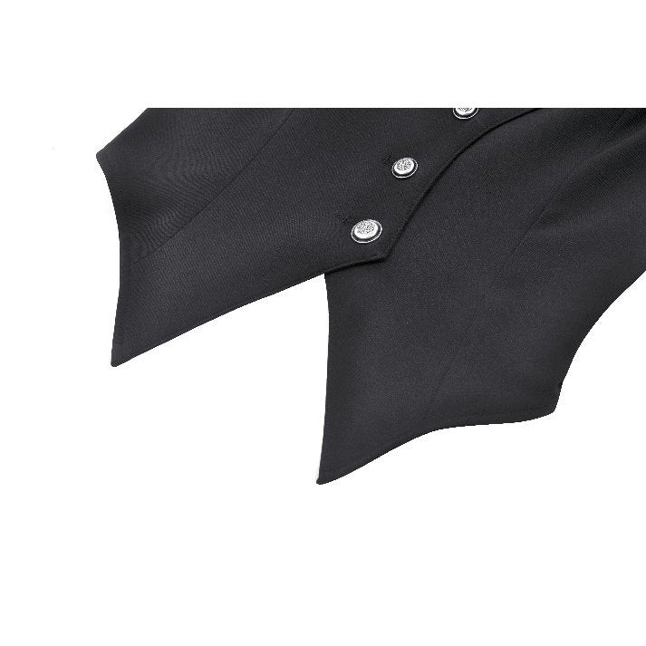 Dark in Love Gothic Waistcoat Vespertilio Bat Wing Vest UK 8-18 - QHA UK