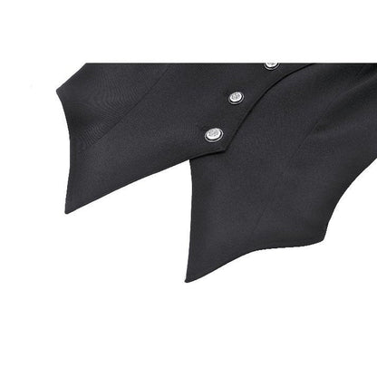 Dark in Love Gothic Waistcoat Vespertilio Bat Wing Vest UK 8-18 - QHA UK