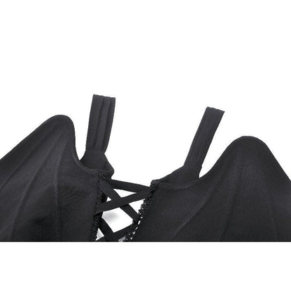 Dark in Love Gothic Waistcoat Vespertilio Bat Wing Vest UK 8-18 - QHA UK
