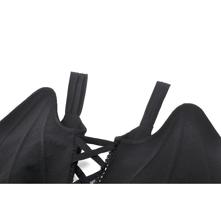 Dark in Love Gothic Waistcoat Vespertilio Bat Wing Vest UK 8-18 - QHA UK