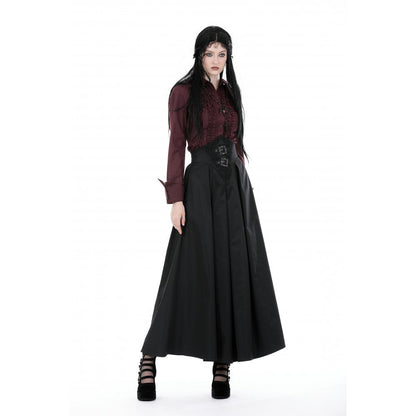Dark in Love Women's Maxi Skirt Delora High-Waist UK 8-18 - Back View - QHA UK