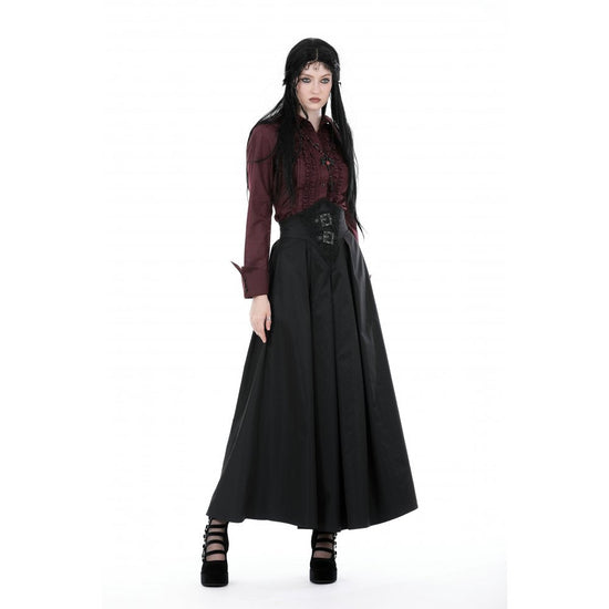 Dark in Love Women's Maxi Skirt Delora High-Waist UK 8-18 - Back View - QHA UK