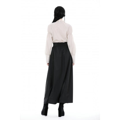 Dark in Love Women's Maxi Skirt Delora High-Waist UK 8-18 - Waistband Detail - QHA UK