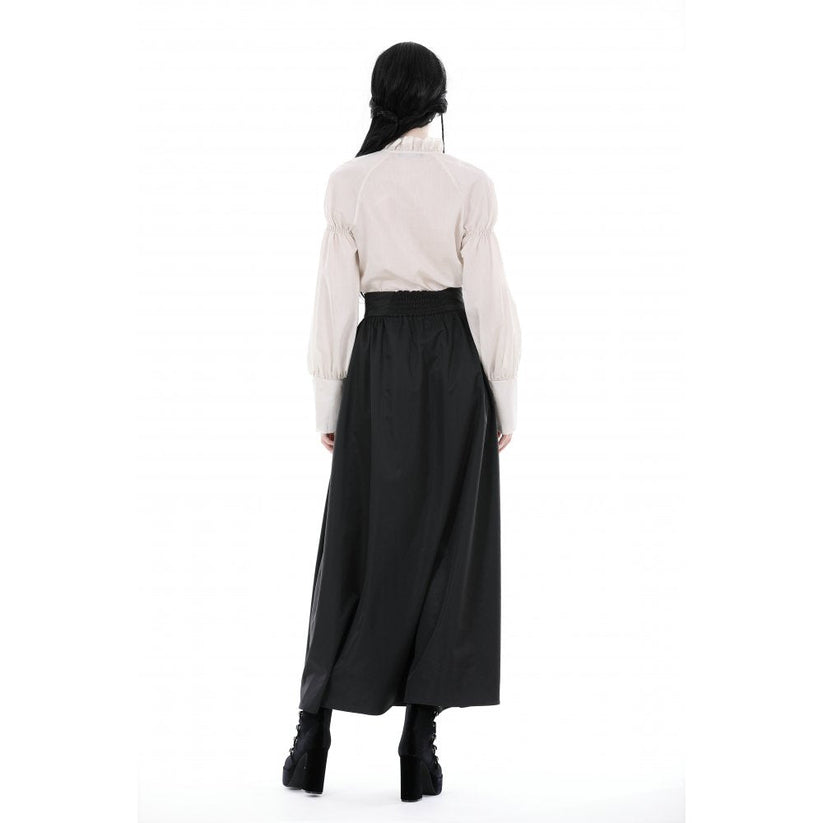 Dark in Love Women's Maxi Skirt Delora High-Waist UK 8-18 - Waistband Detail - QHA UK