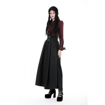 Dark in Love Women's Maxi Skirt Delora High-Waist UK 8-18 - Front View - QHA UK
