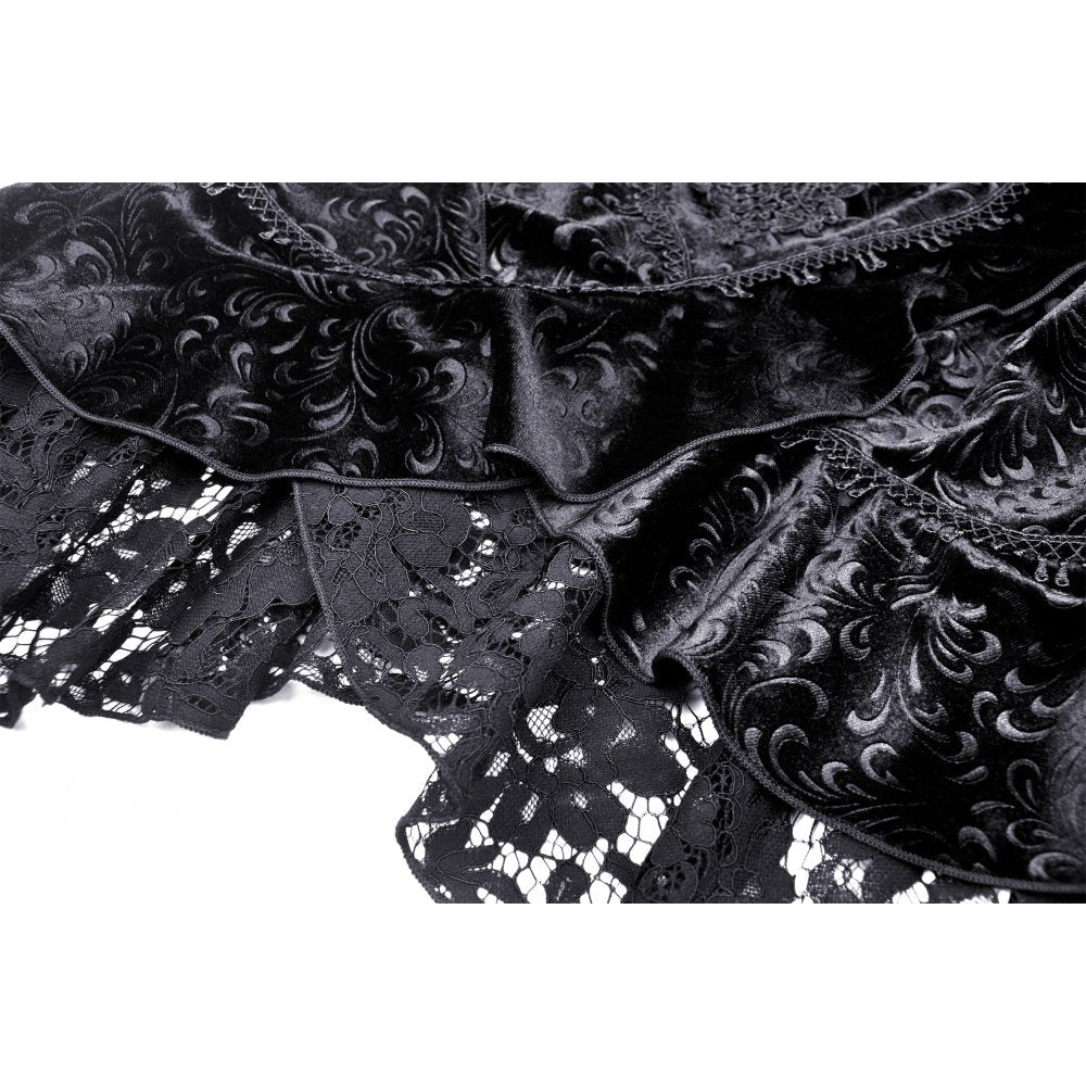 Dark in Love Skirt Zira Velvet Fishtail UK 8-18 - QHA UK