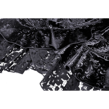 Dark in Love Skirt Zira Velvet Fishtail UK 8-18 - QHA UK