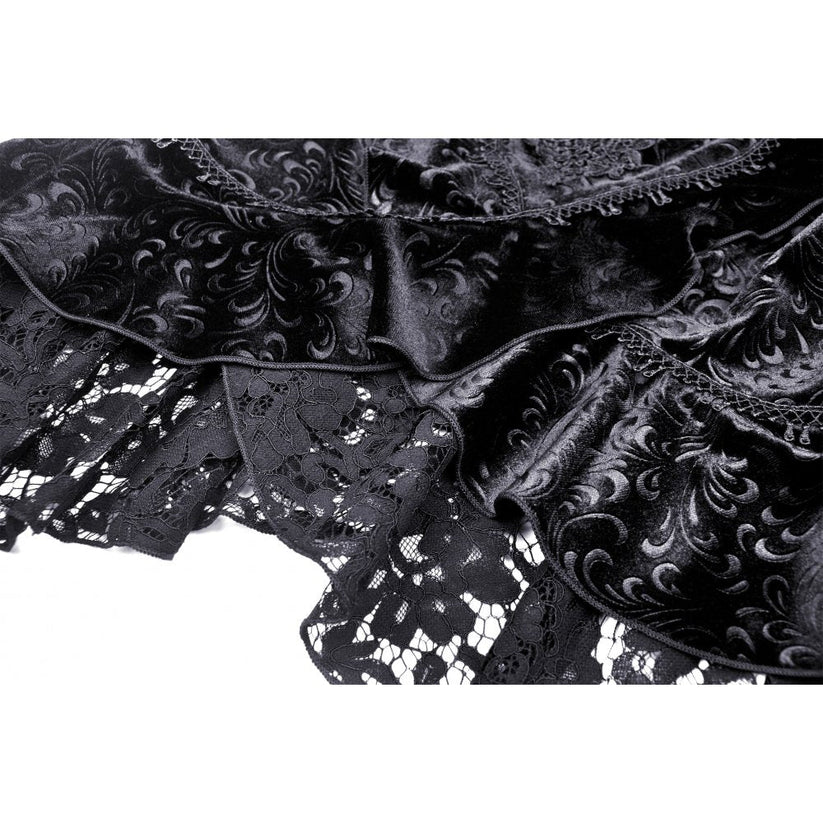 Dark in Love Skirt Zira Velvet Fishtail UK 8-18 - QHA UK