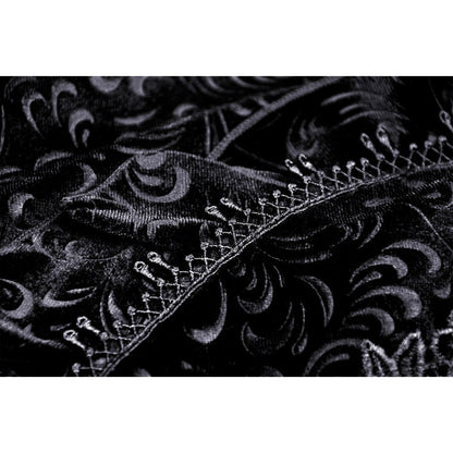 Dark in Love Skirt Zira Velvet Fishtail UK 8-18 - Texture Detail - QHA UK