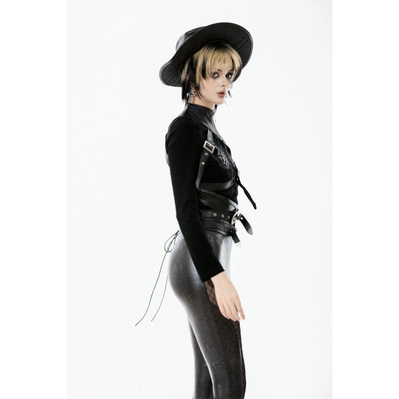 Dark in Love Women's Shrug Zora Single Sleeve Harness UK 10-18 - Sleeve Detail - QHA UK