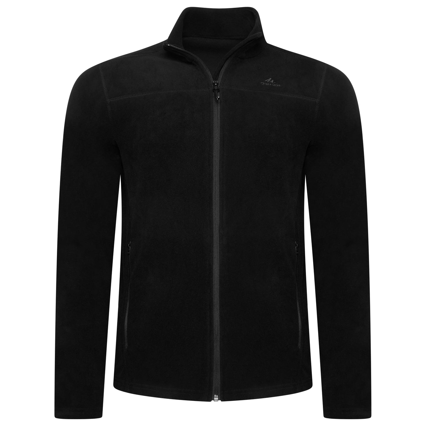 Decathlon MH120 Men's Full Zip Polar Fleece Jacket Black | QHA UK - Left Side View - QHA UK