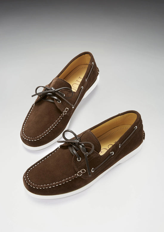 Hugs & Co Mens Deck Shoes Brown Suede UK 7-12 - QHA UK