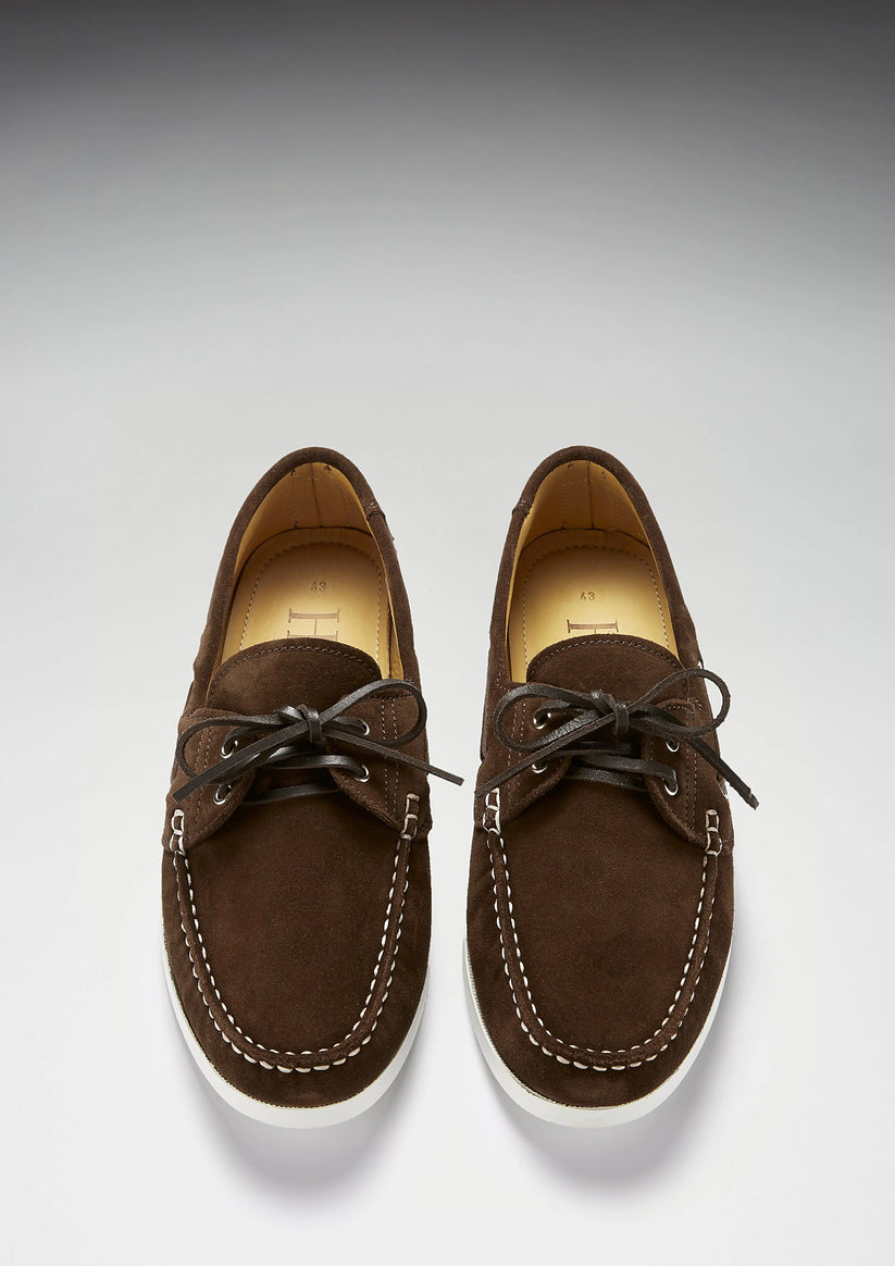 Hugs & Co Mens Deck Shoes Brown Suede UK 7-12 - QHA UK