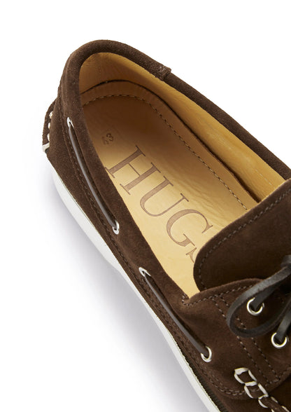 Hugs & Co Mens Deck Shoes Brown Suede UK 7-12 - QHA UK
