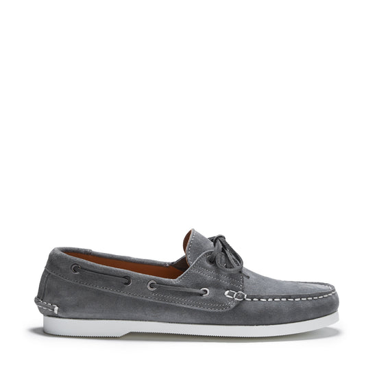 Hugs & Co Mens Deck Shoes Slate Grey Suede UK 7-12 - QHA UK