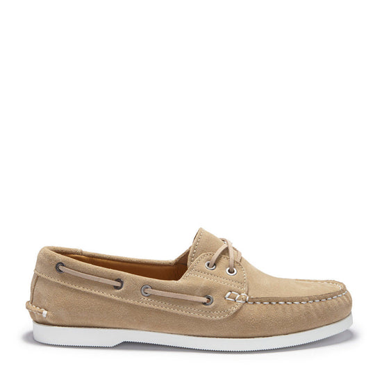 Hugs & Co Mens Deck Shoes Taupe Suede UK 7-12 - QHA UK