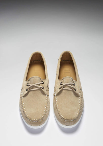 Hugs & Co Mens Deck Shoes Taupe Suede UK 7-12 - QHA UK