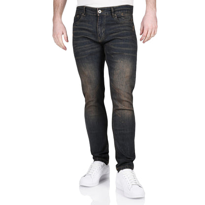 Ditch Plains BKX Mens Stretch Skinny Jeans Slim Fit Cotton Denim Pants - QHA UK