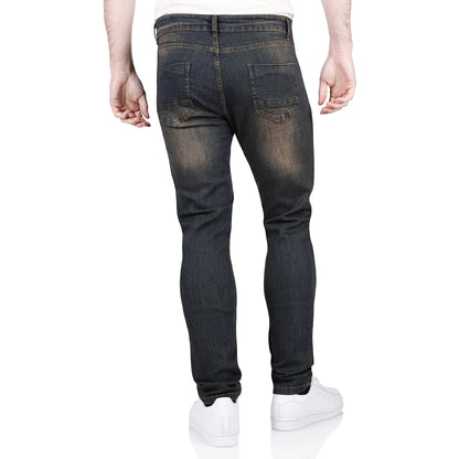 Ditch Plains BKX Mens Stretch Skinny Jeans Slim Fit Cotton Denim Pants - QHA UK