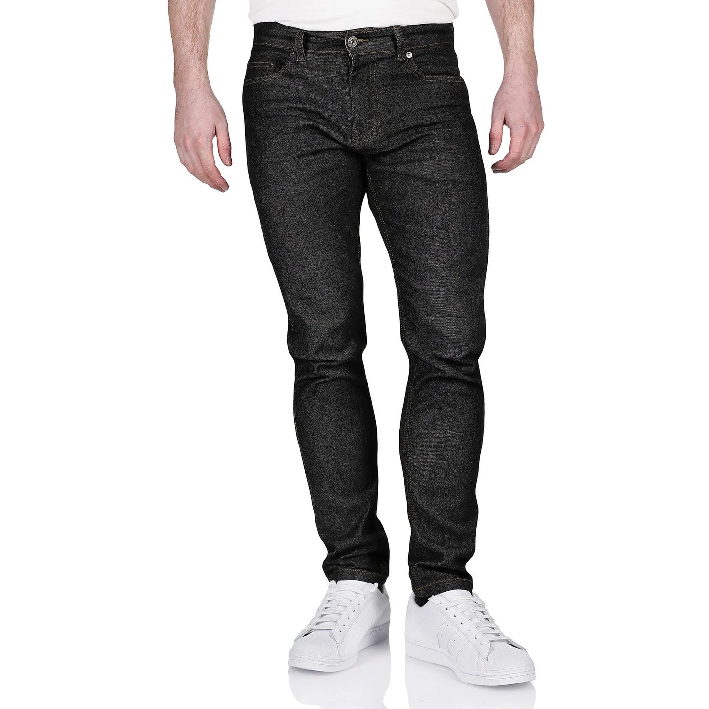 Ditch Plains BKX Mens Stretch Skinny Jeans Slim Fit Cotton Denim Pants - QHA UK