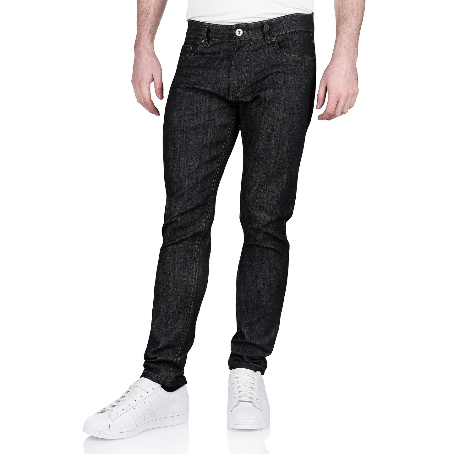 Ditch Plains BKX Mens Stretch Skinny Jeans Slim Fit Cotton Denim Pants - QHA UK