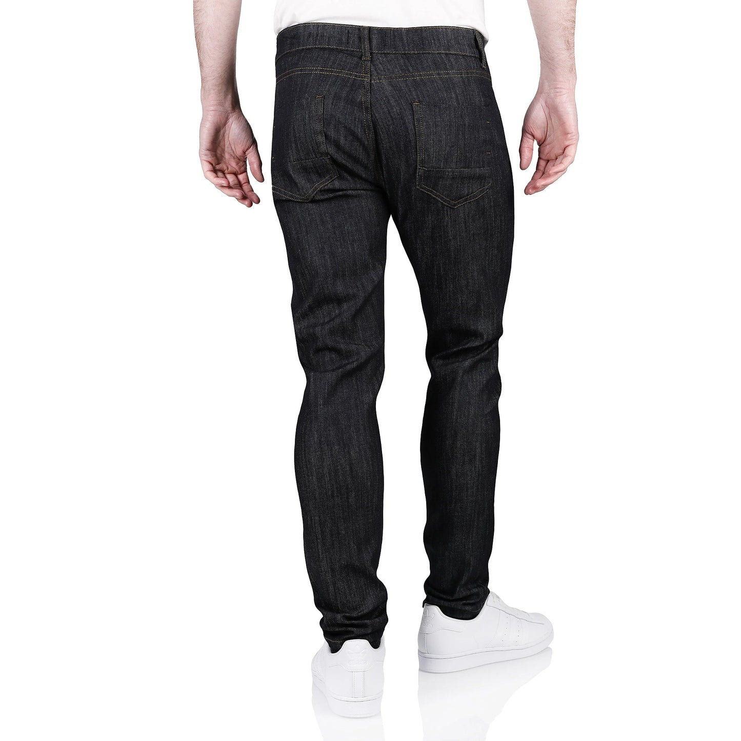 Ditch Plains BKX Mens Stretch Skinny Jeans Slim Fit Cotton Denim Pants - QHA UK