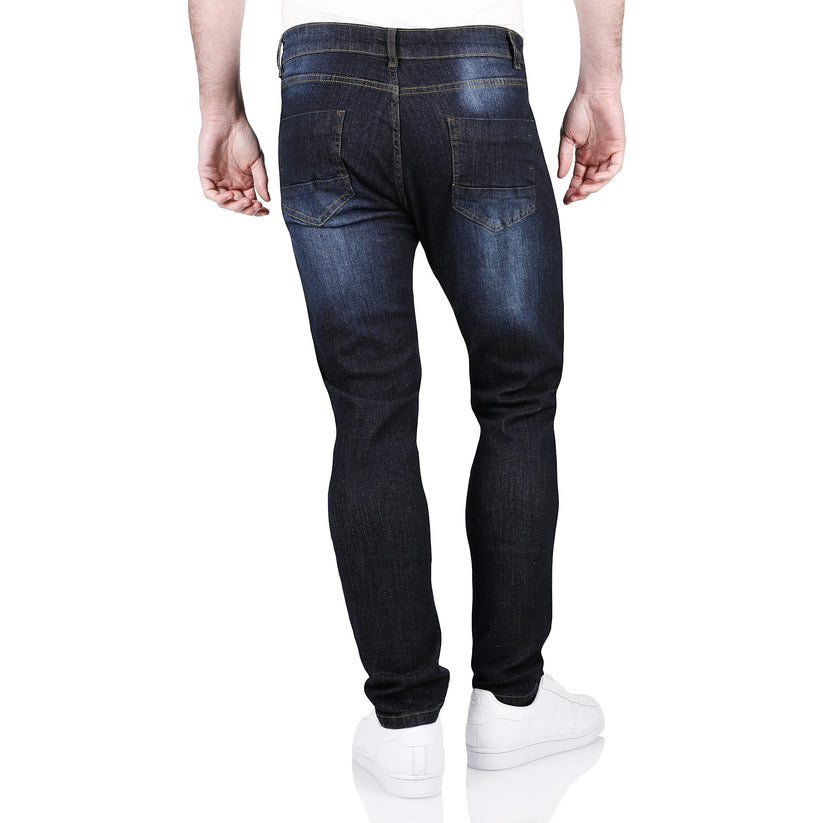 Ditch Plains BKX Mens Stretch Skinny Jeans Slim Fit Cotton Denim Pants - QHA UK