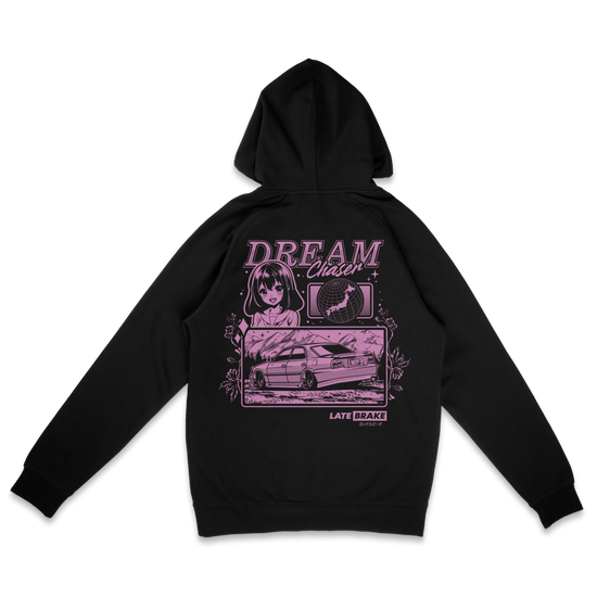 Late Brake Dream Chaser Hoodie T-Shirt Car Enthusiast Tee | Late Brake - QHA UK