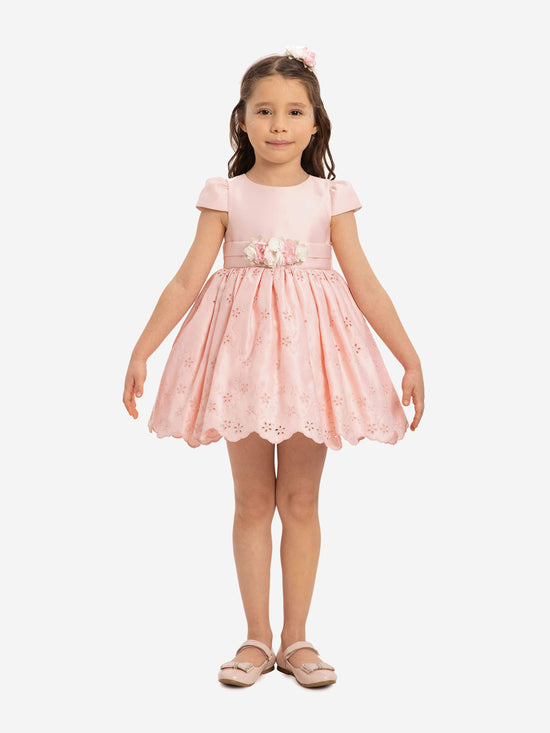 DRESS & Fleur Baby Girls Dress with Headband in Pink | QHAUK - QHA UK