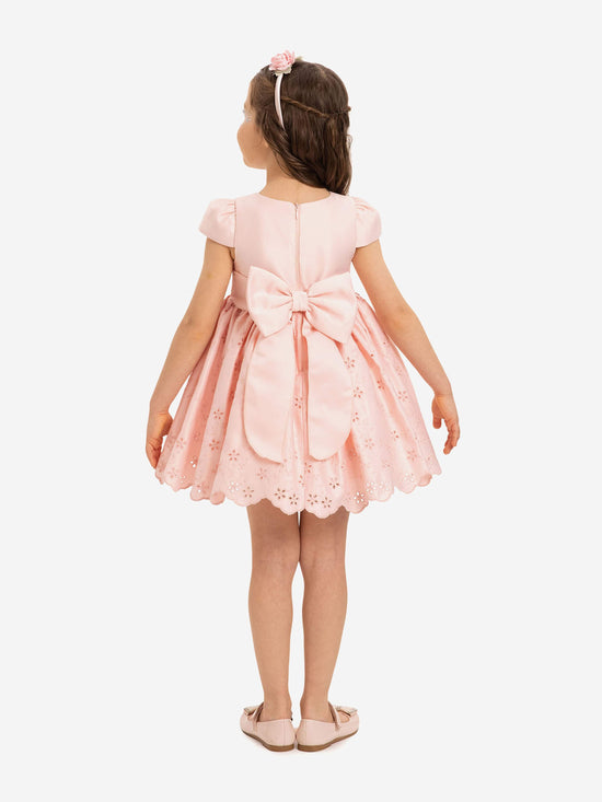 DRESS & Fleur Baby Girls Dress with Headband in Pink | QHAUK - QHA UK