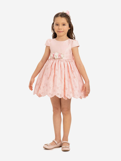 DRESS & Fleur Baby Girls Dress with Headband in Pink | QHAUK - QHA UK