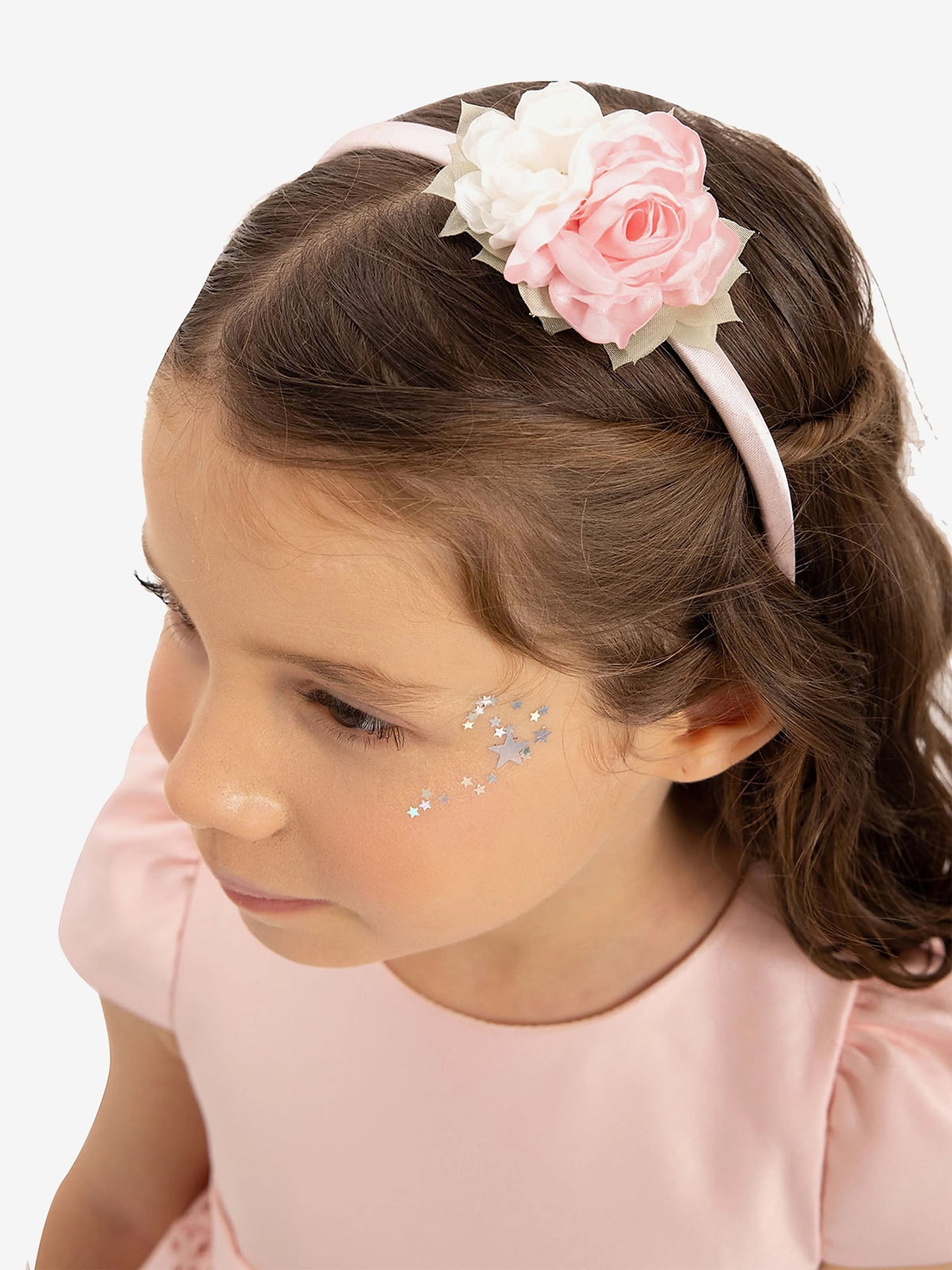 DRESS & Fleur Baby Girls Dress with Headband in Pink | QHAUK - QHA UK