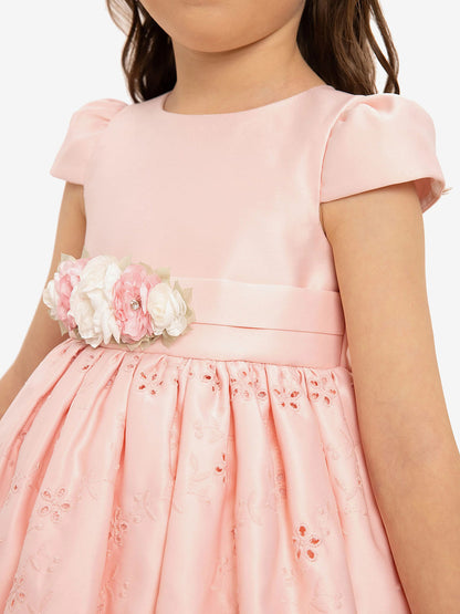 DRESS & Fleur Baby Girls Dress with Headband in Pink | QHAUK - QHA UK