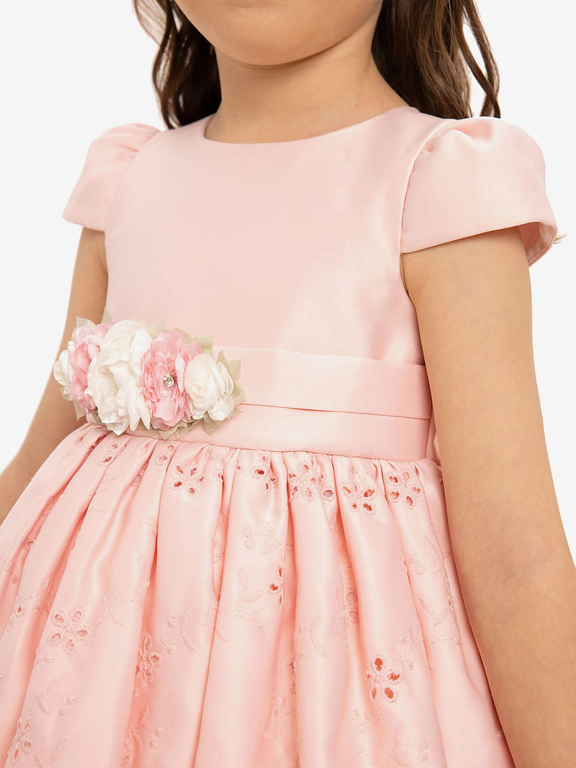 DRESS & Fleur Baby Girls Dress with Headband in Pink | QHAUK - QHA UK