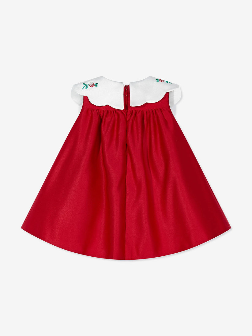 DRESS & Fleur Baby Girls Occasion Dress with Headband in Red - QHA UK