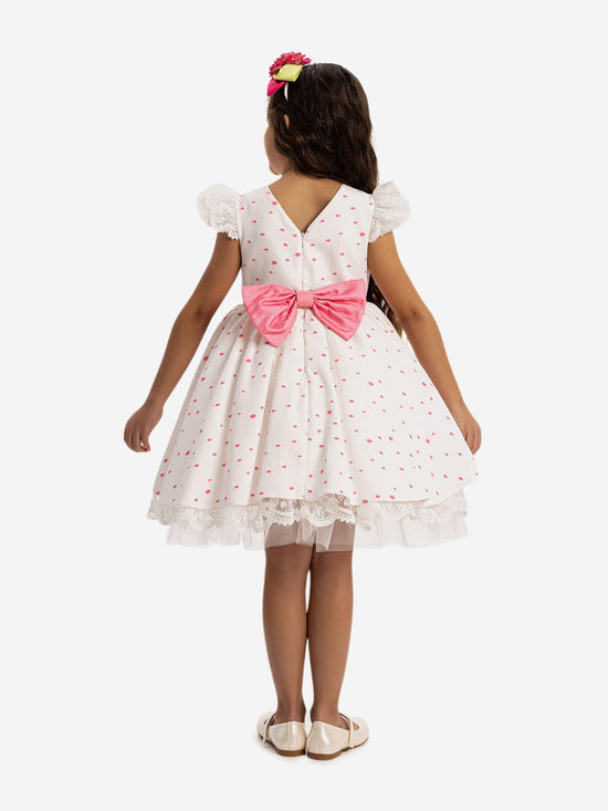 DRESS & Fleur Girls Dress with Headband in Pink | QHAUK - QHA UK