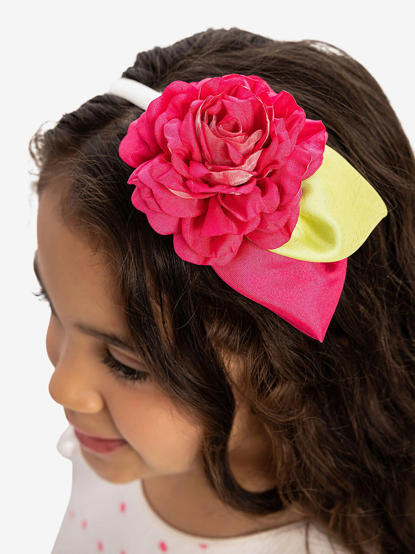 DRESS & Fleur Girls Dress with Headband in Pink | QHAUK - QHA UK
