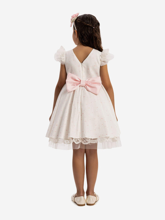 DRESS & Fleur Girls Dress with Headband in Pink | QHAUK - QHA UK