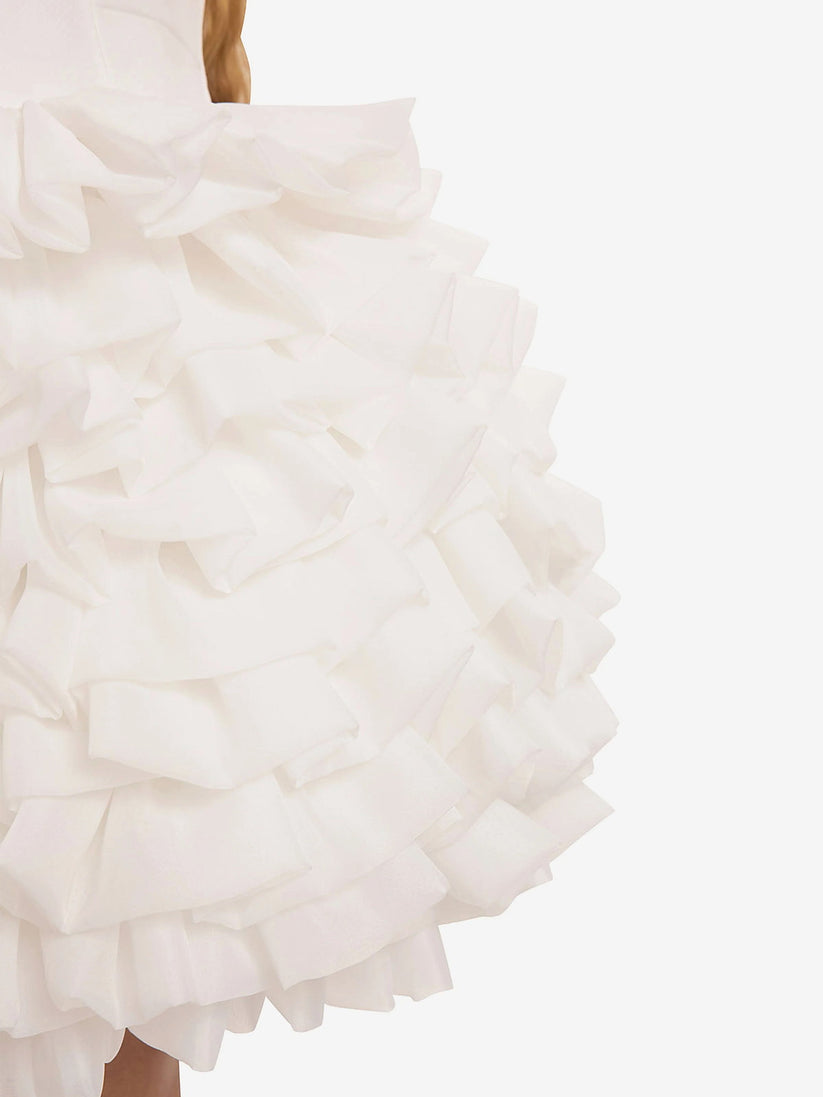 DRESS & Fleur Girls Dress with Headband in White | QHAUK - QHA UK
