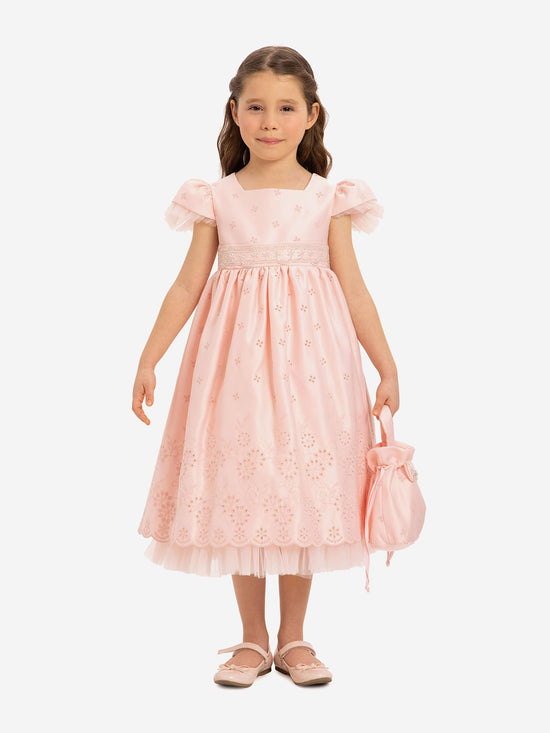 DRESS & Fleur Girls Dress with Matching Bag in Pink | QHAUK - QHA UK
