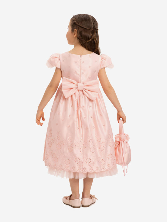 DRESS & Fleur Girls Dress with Matching Bag in Pink | QHAUK - QHA UK