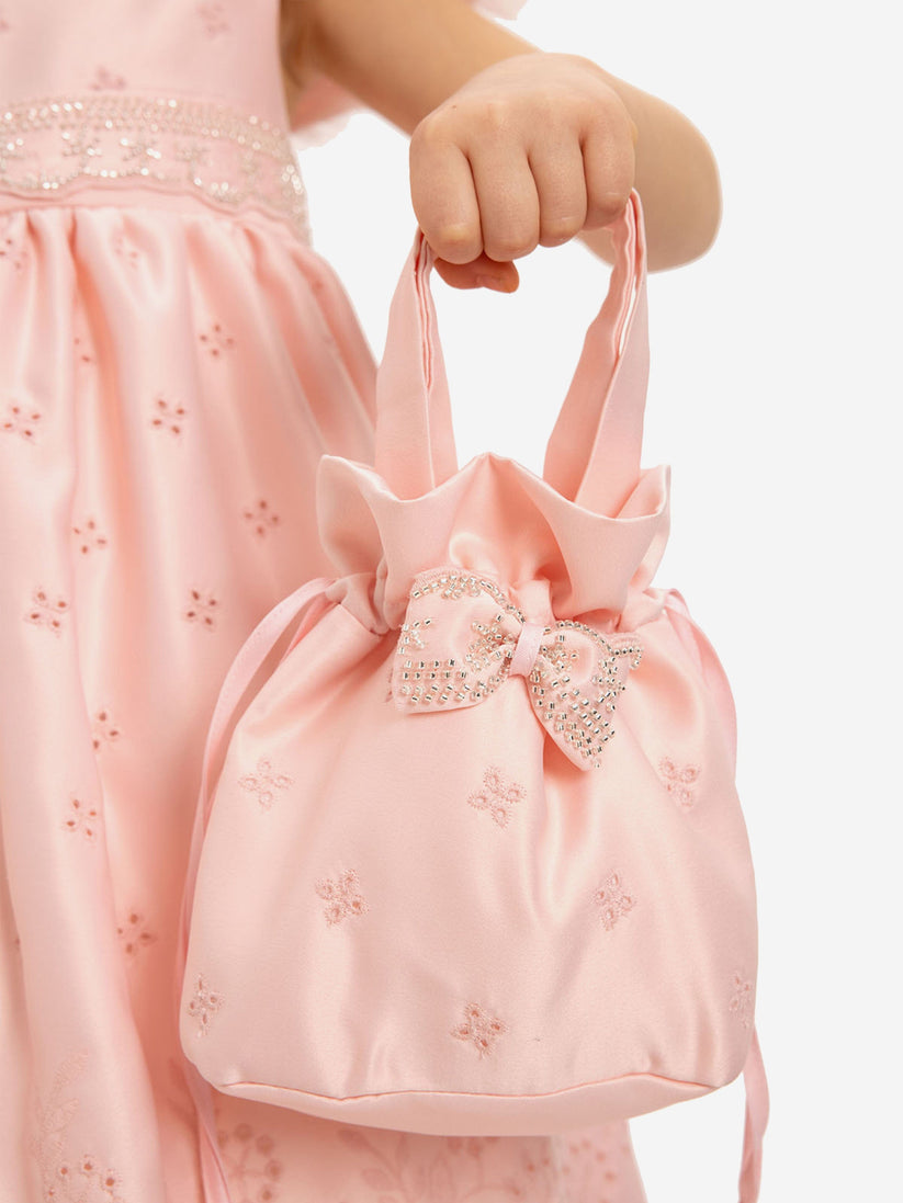 DRESS & Fleur Girls Dress with Matching Bag in Pink | QHAUK - QHA UK