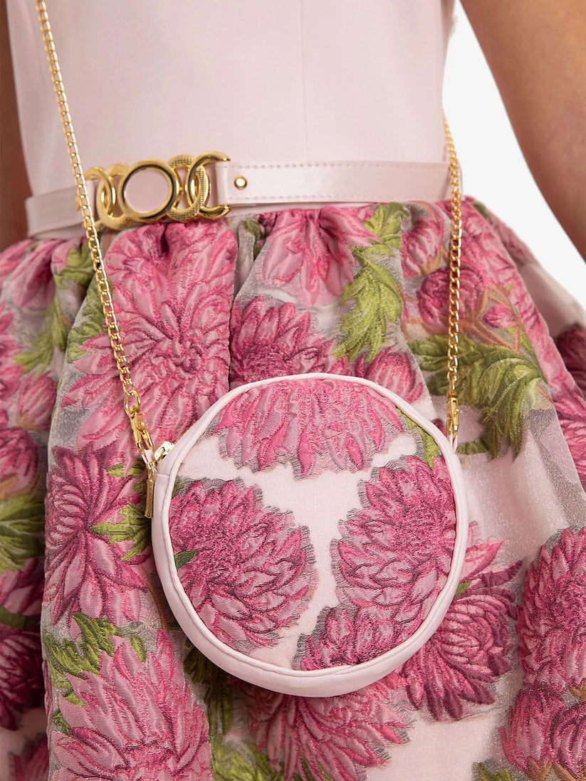 DRESS & Fleur Girls Jacquard Dress with Bag in Pink | QHAUK - QHA UK