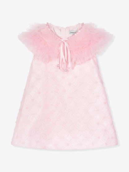 DRESS & Fleur Girls Occasion Dress and Cape Set in Pink | QHAUK - QHA UK