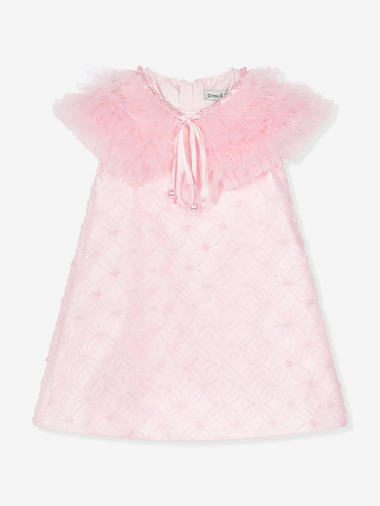 DRESS & Fleur Girls Occasion Dress and Cape Set in Pink | QHAUK - QHA UK