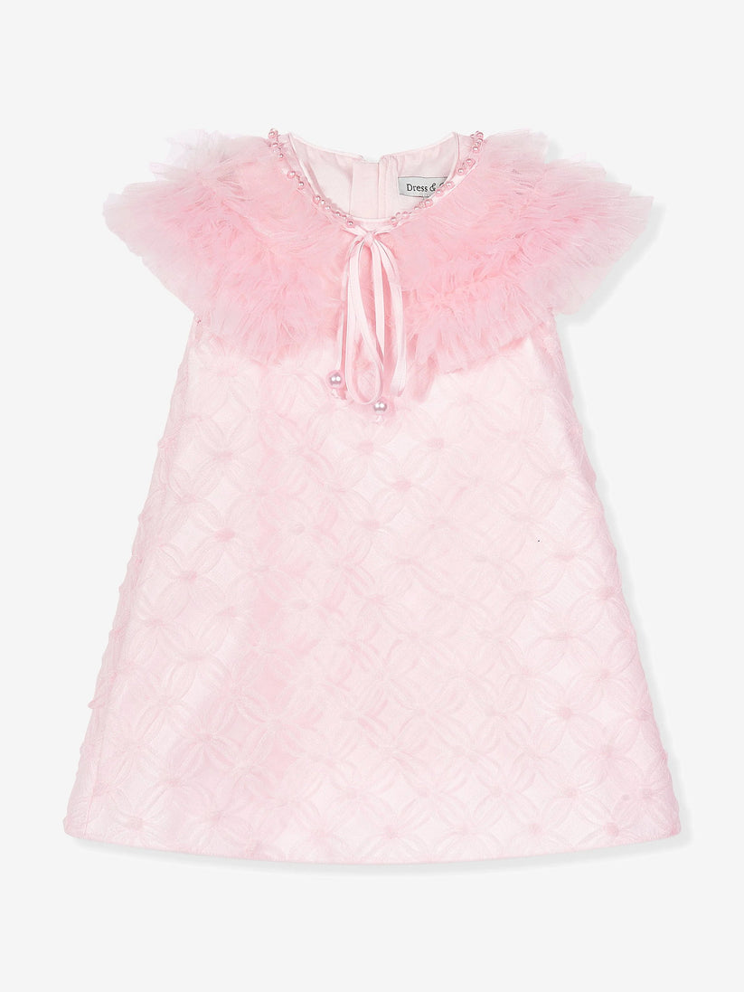 DRESS & Fleur Girls Occasion Dress and Cape Set in Pink | QHAUK - QHA UK