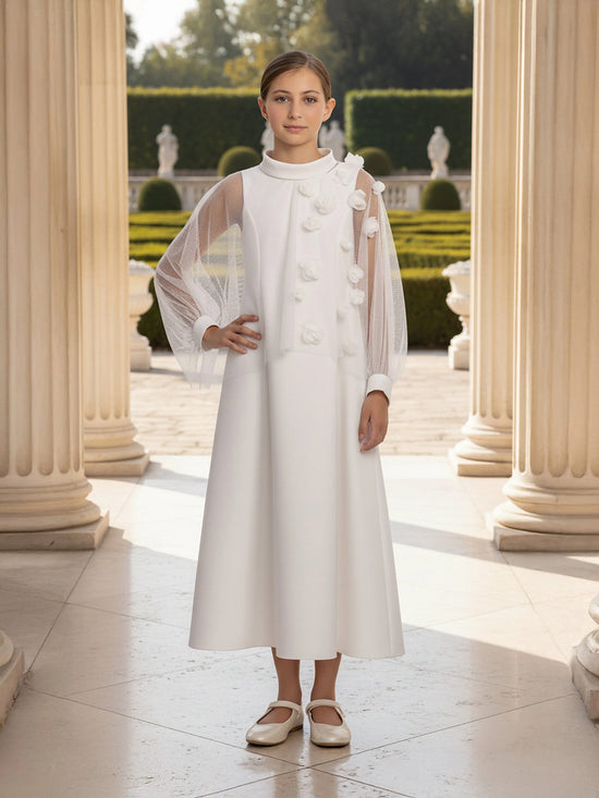 DRESS & Fleur Girls Occasion Dress in Ivory | QHAUK - QHA UK